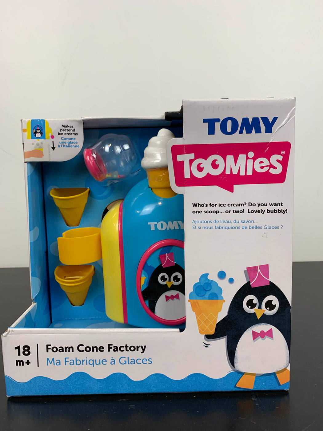 tomy bath foam cone factory toy