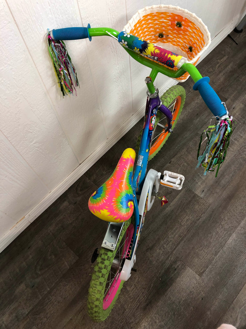 titan girl's flower power bike