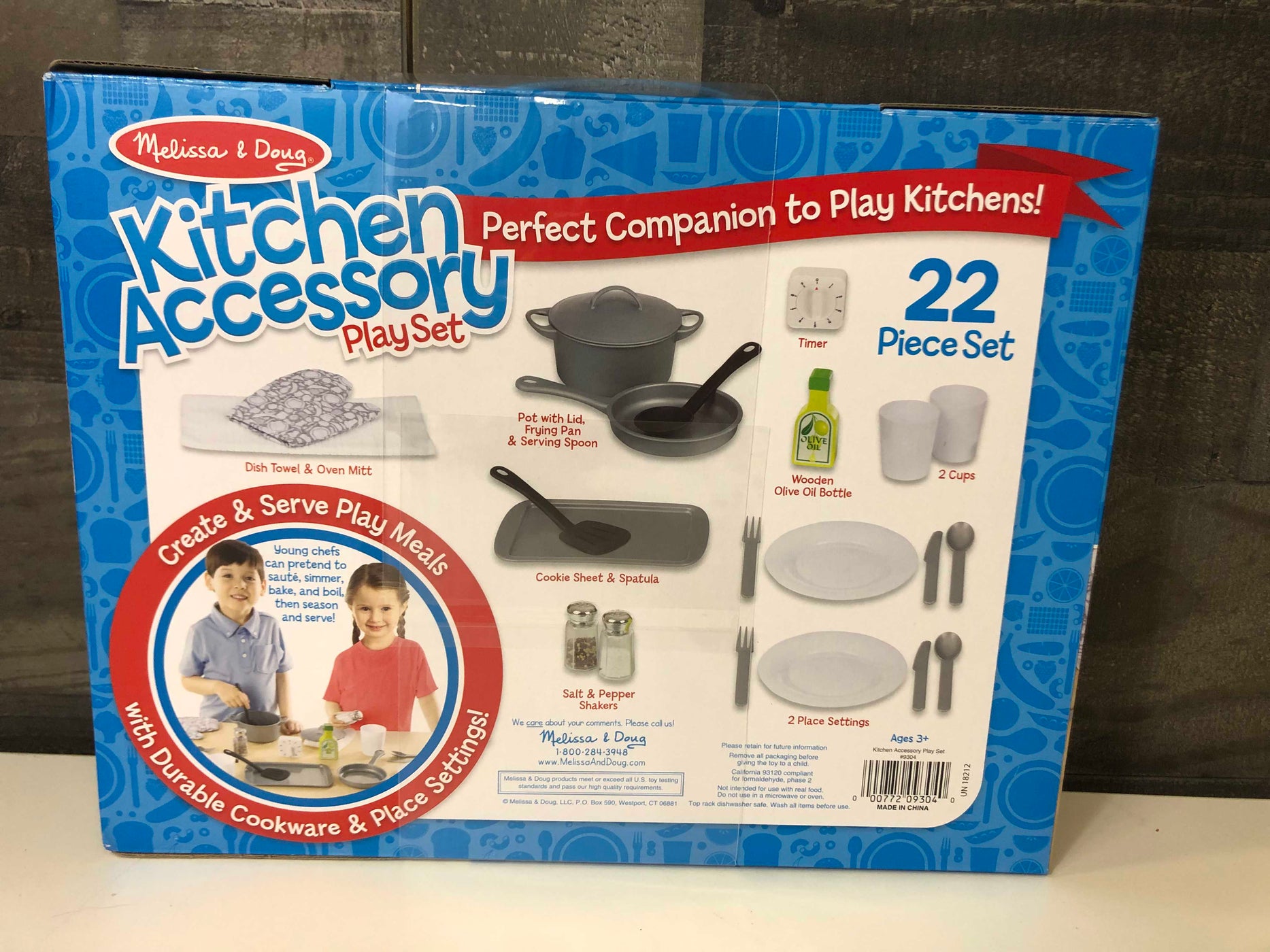 melissa and doug 22 piece kitchen accessory set