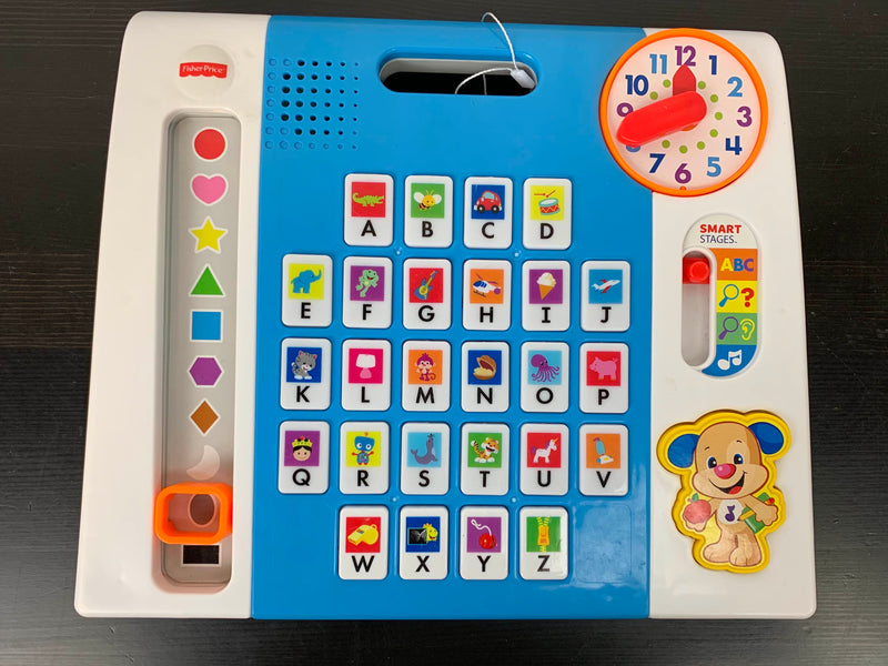 fisher price laugh and learn puppy's a to z smart pad