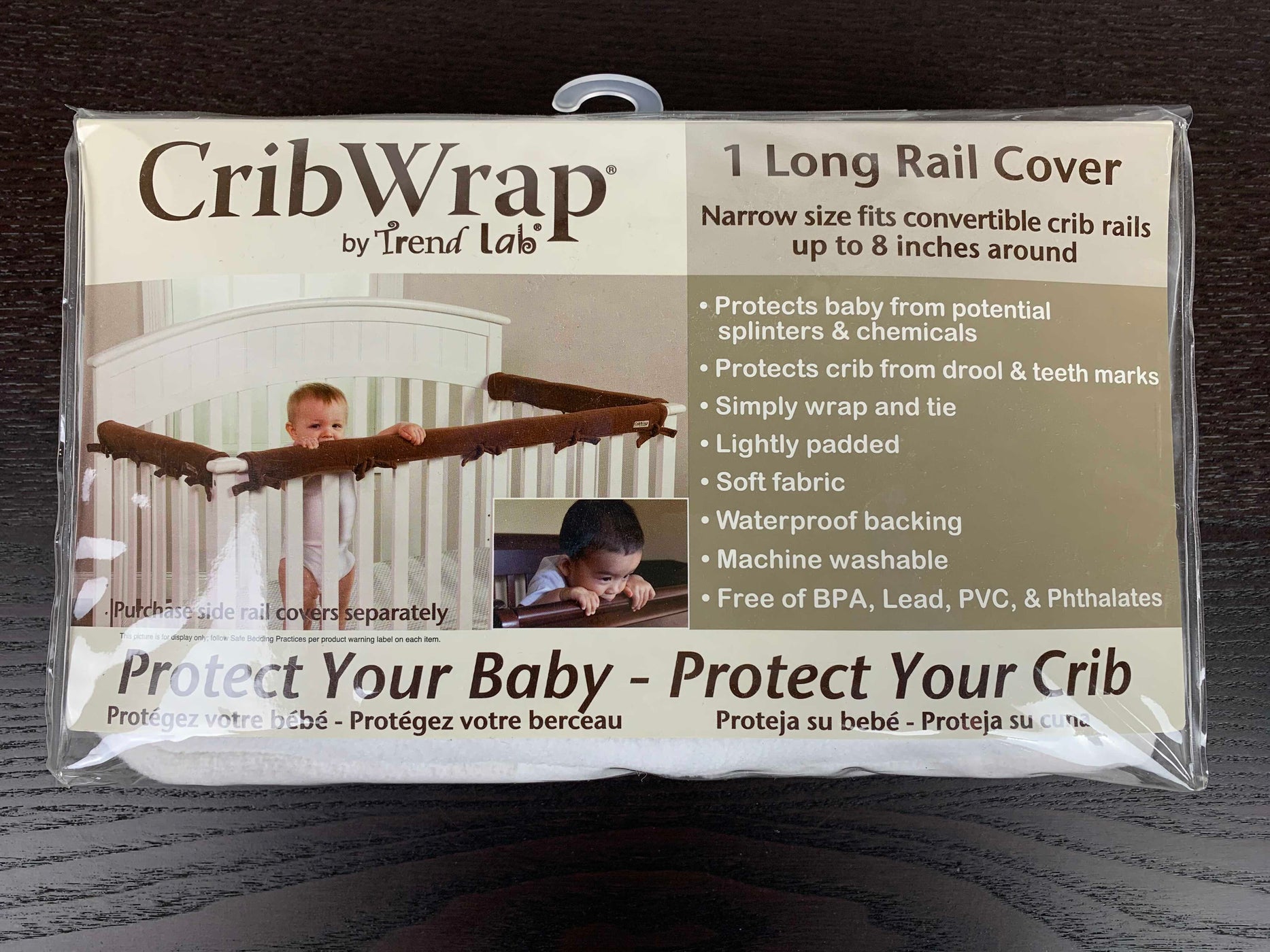 Trend Lab Fleece Cribwrap Rail Covers