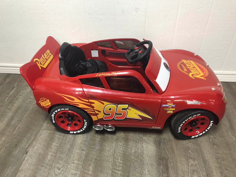 lightning mcqueen ride on car 6v