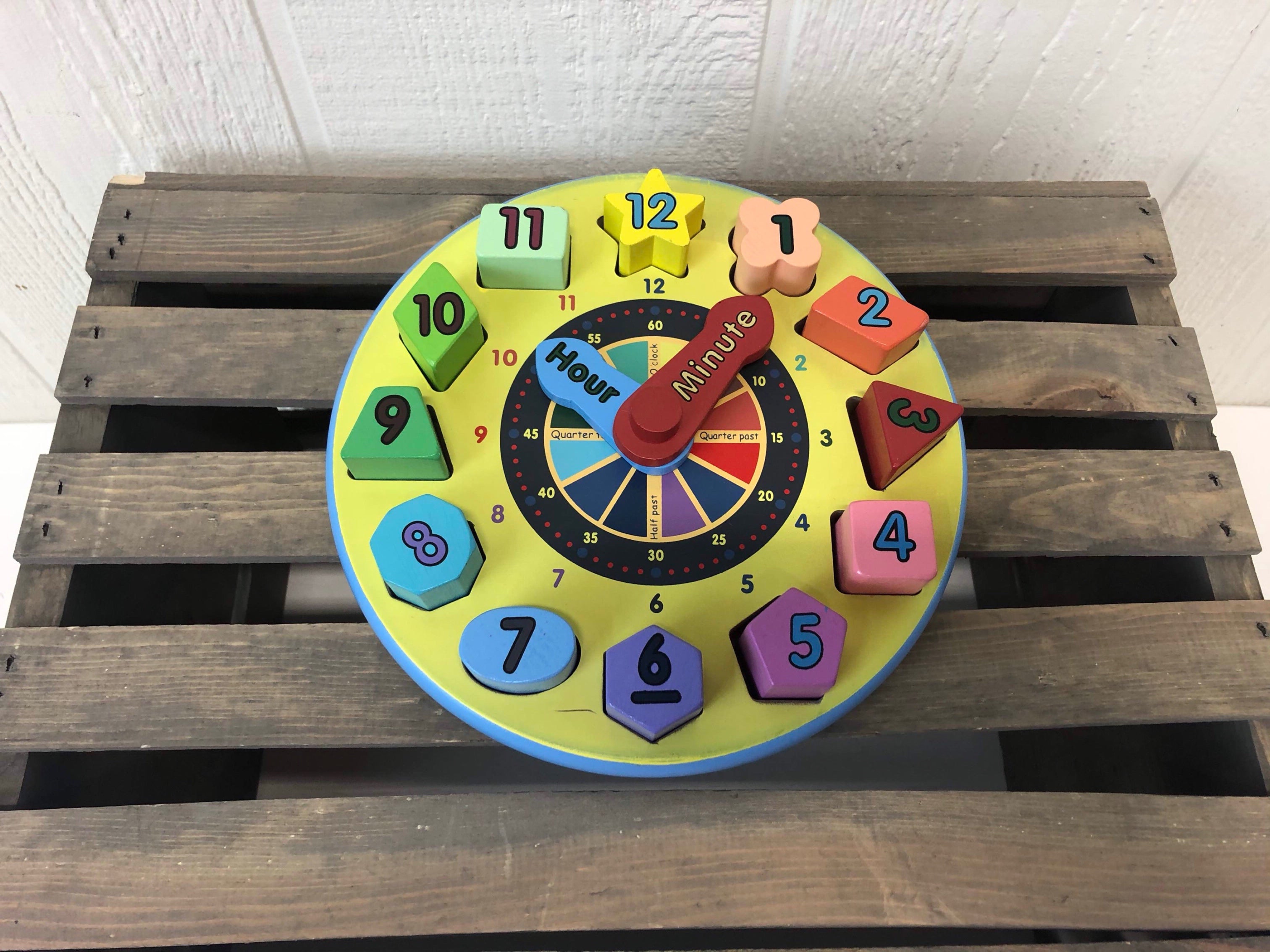 melissa & doug shape sorting clock