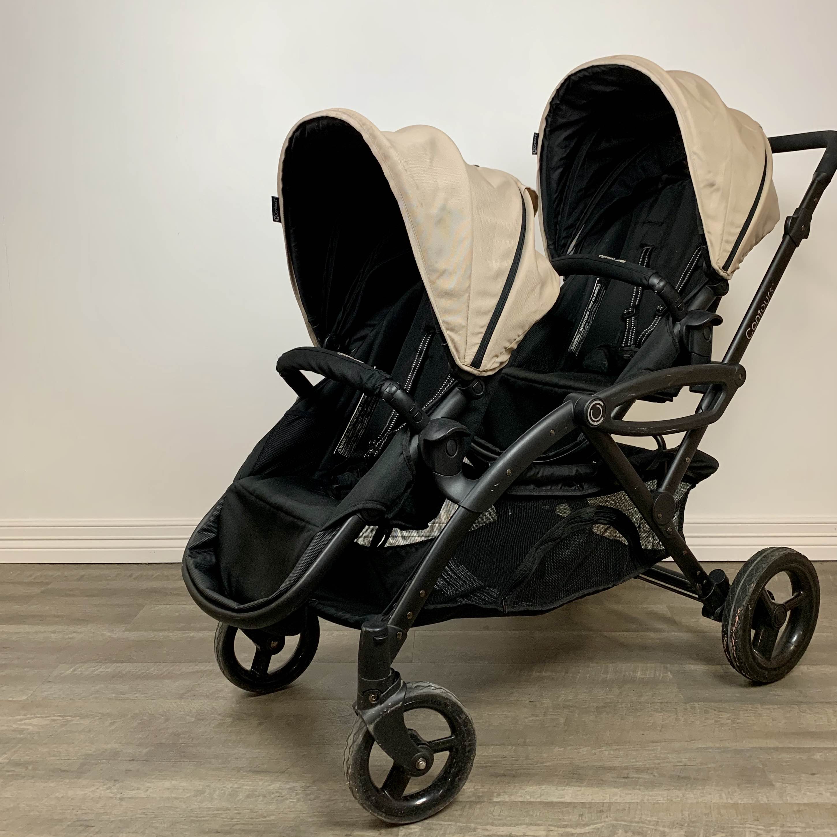 used contours options elite tandem stroller