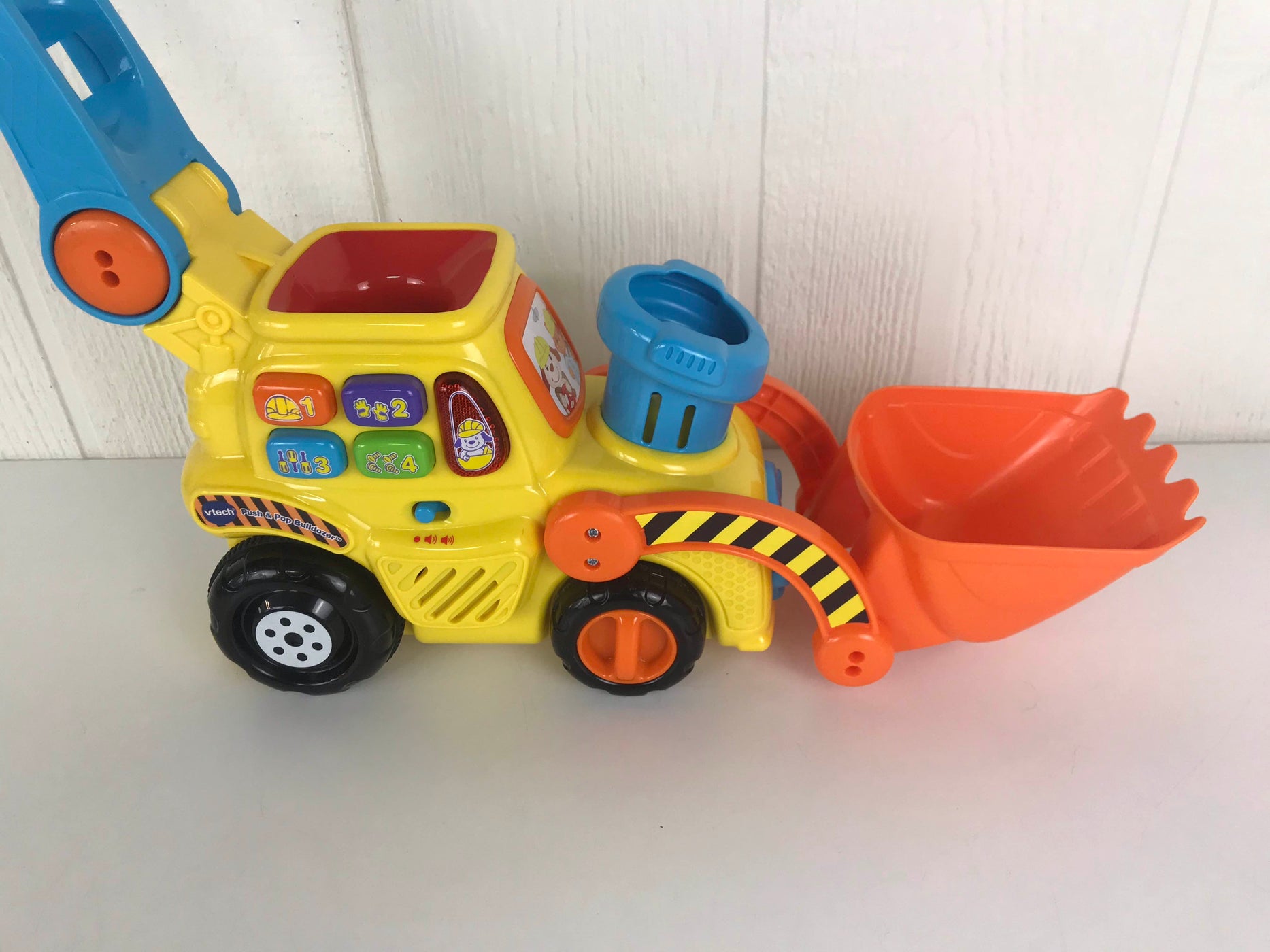 vtech push & pop bulldozer toy