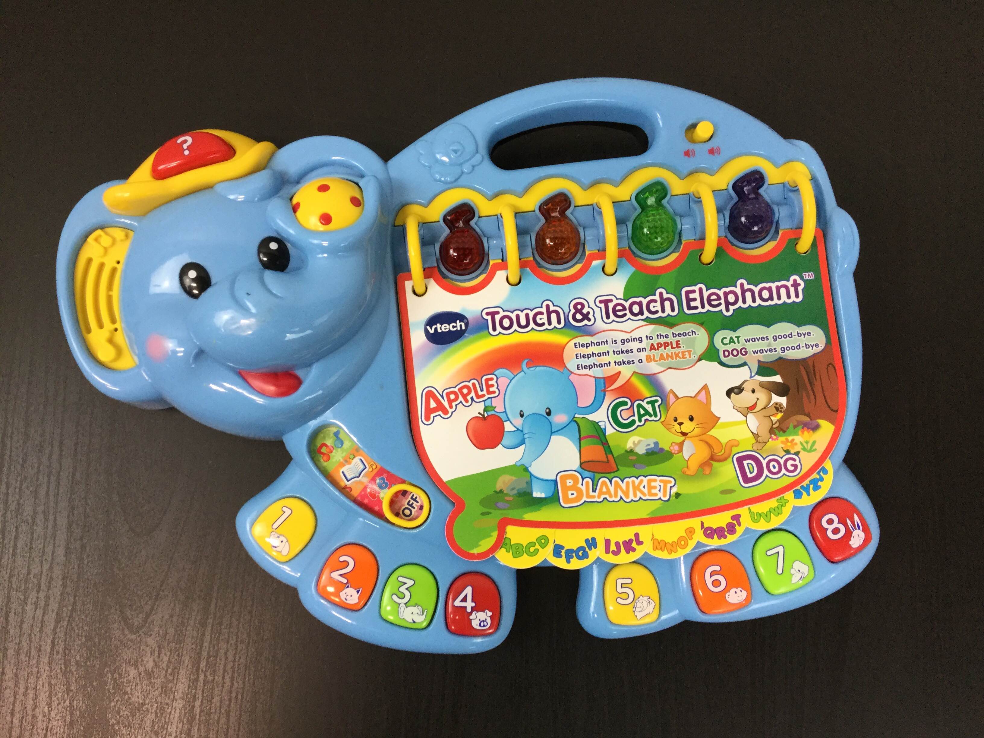 vtech touch and teach elephant book