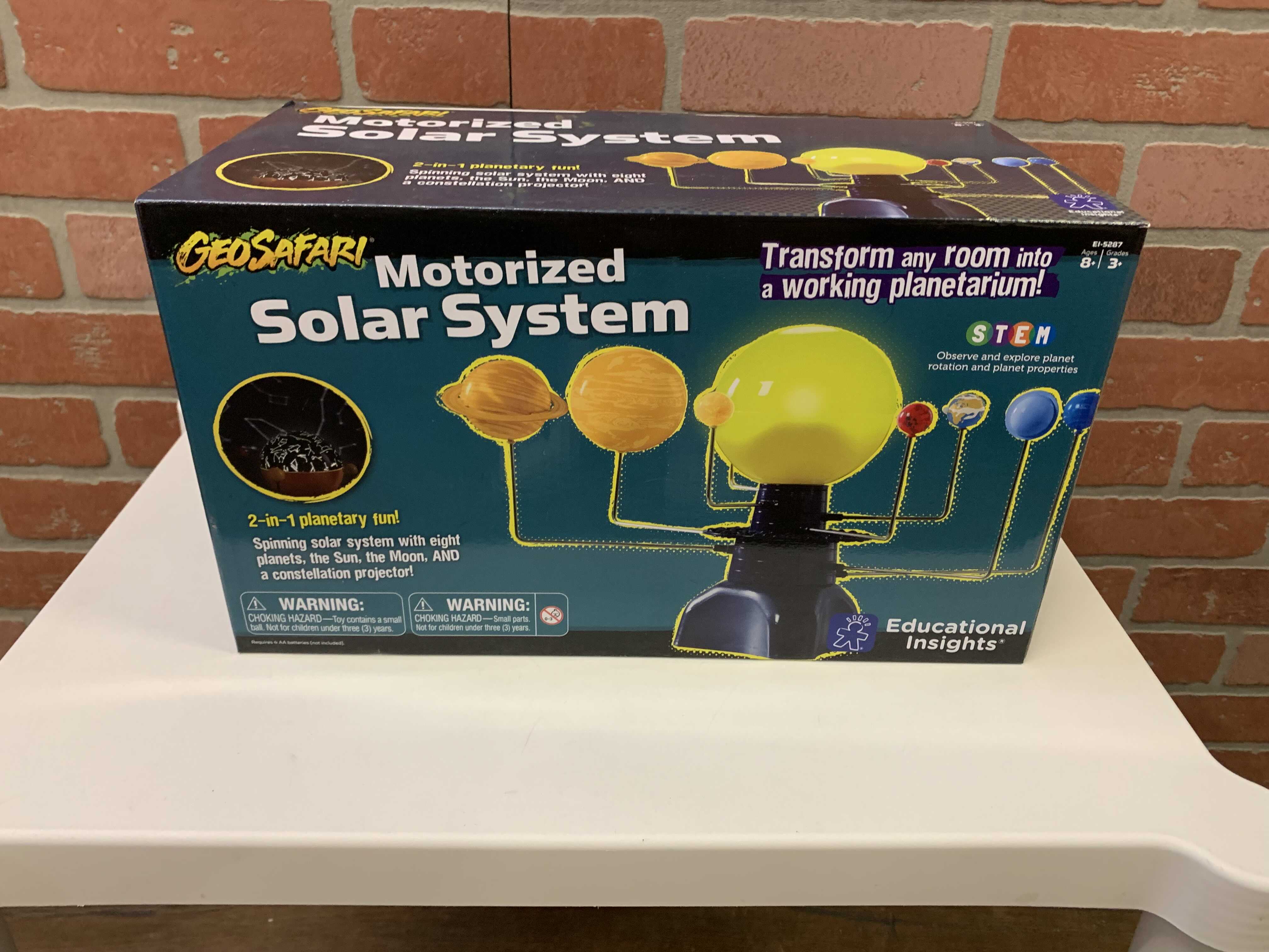 educational insights geosafari motorized solar system science kit