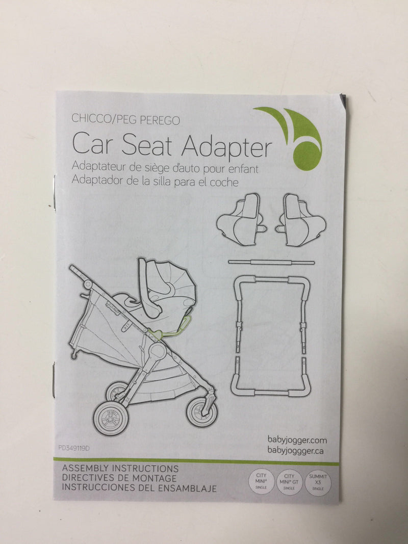 city select chicco car seat adapter instructions