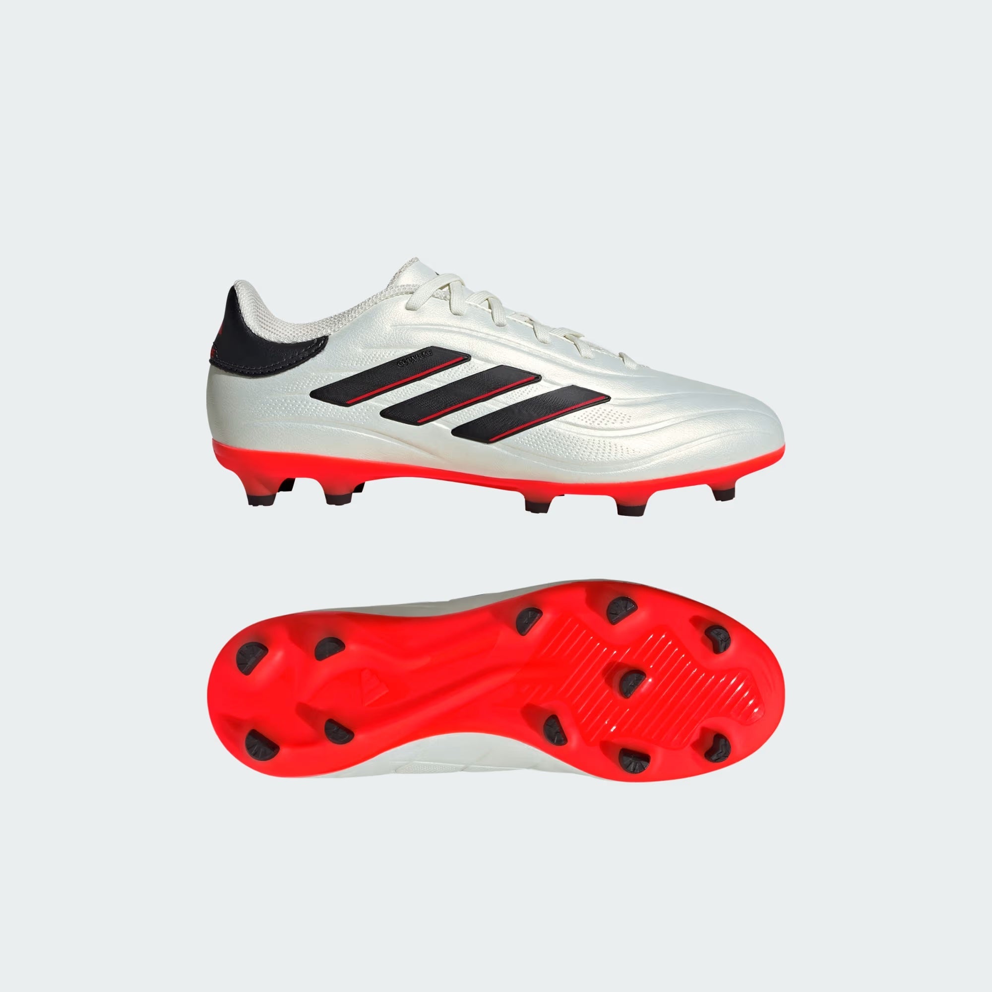 Junior Copa Pure 2 League FG [ Ivory/Core Black/Solar Red]