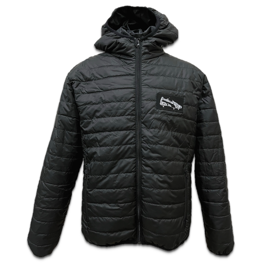 soccer puffer jacket