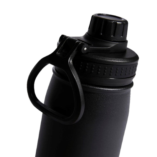 adidas 750 ML (28 oz) Stadium Refillable Plastic Sport Water Bottle  Black/White 750 Milliliters