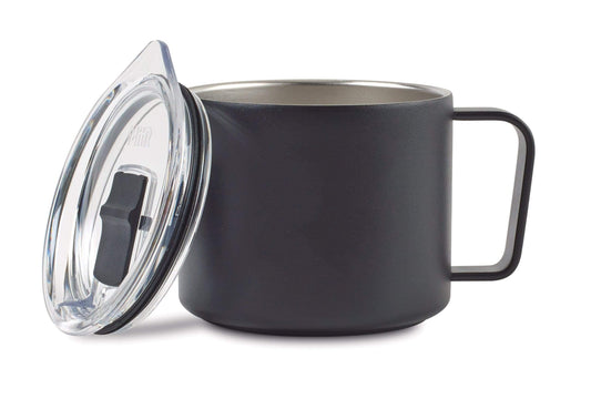 Mizu - 15 oz Insulated Coffee Mug | V5 Stainless Steel Black