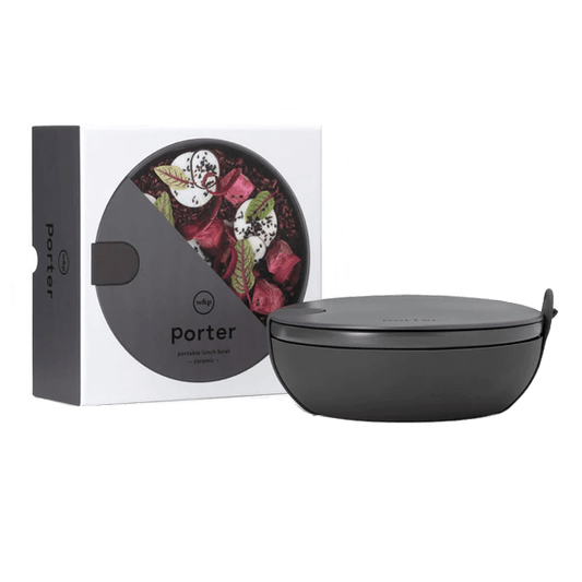 S'well Stainless Steel Salad Bowl Kit - 64oz, Onyx - Comes with 2oz  Condiment Container and Removable Tray for Organization - Leak-Proof, Easy  to