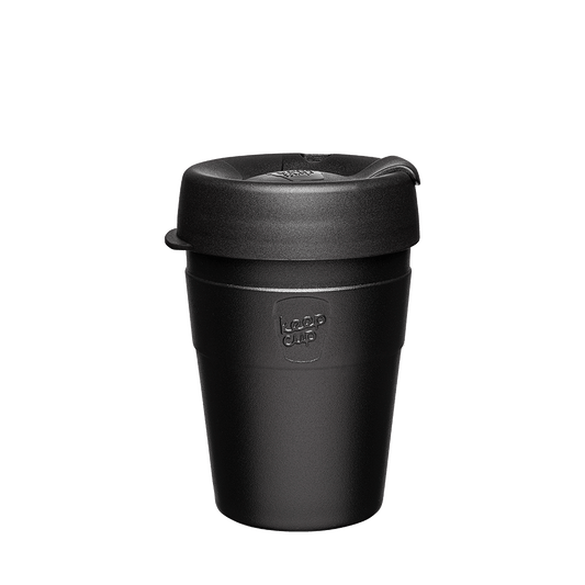 KeepCup 12oz Reusable Coffee Cup. Toughened Glass Cup & Natural Cork Band.  12-Ounce/Medium, Press