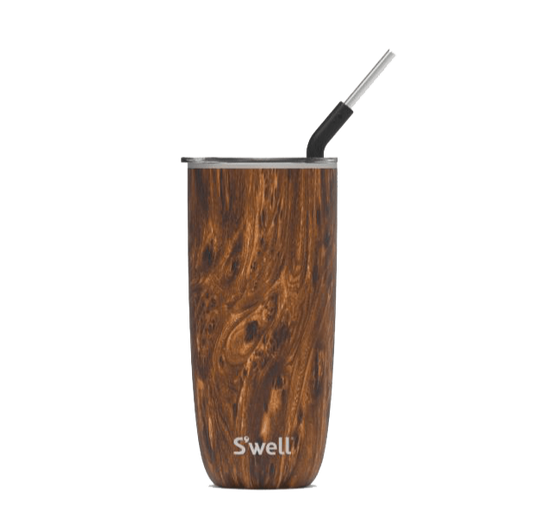 S'well 6oz Champagne Flute, Teakwood