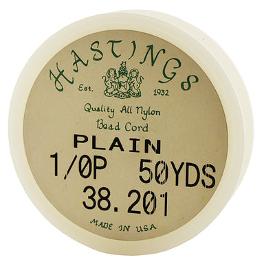 yd 50 - Hastings Flat (0.20mm) — 2/0 Spools Nylon PERRIN Cord White