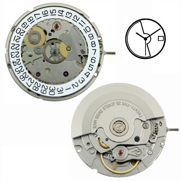 ETA 2824-2 Automatic with Date Watch Movement – PERRIN