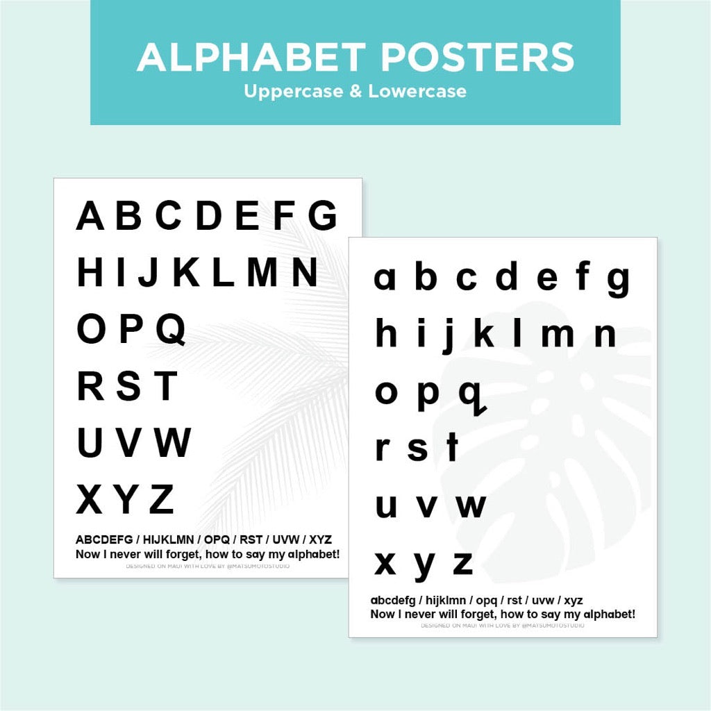 alphabet poster free printable matsumoto studio