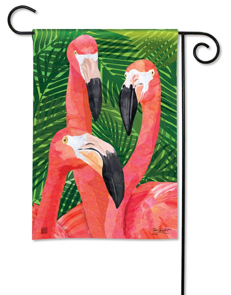 Flamingo Gathering Garden Flag Studio M Outdoor
