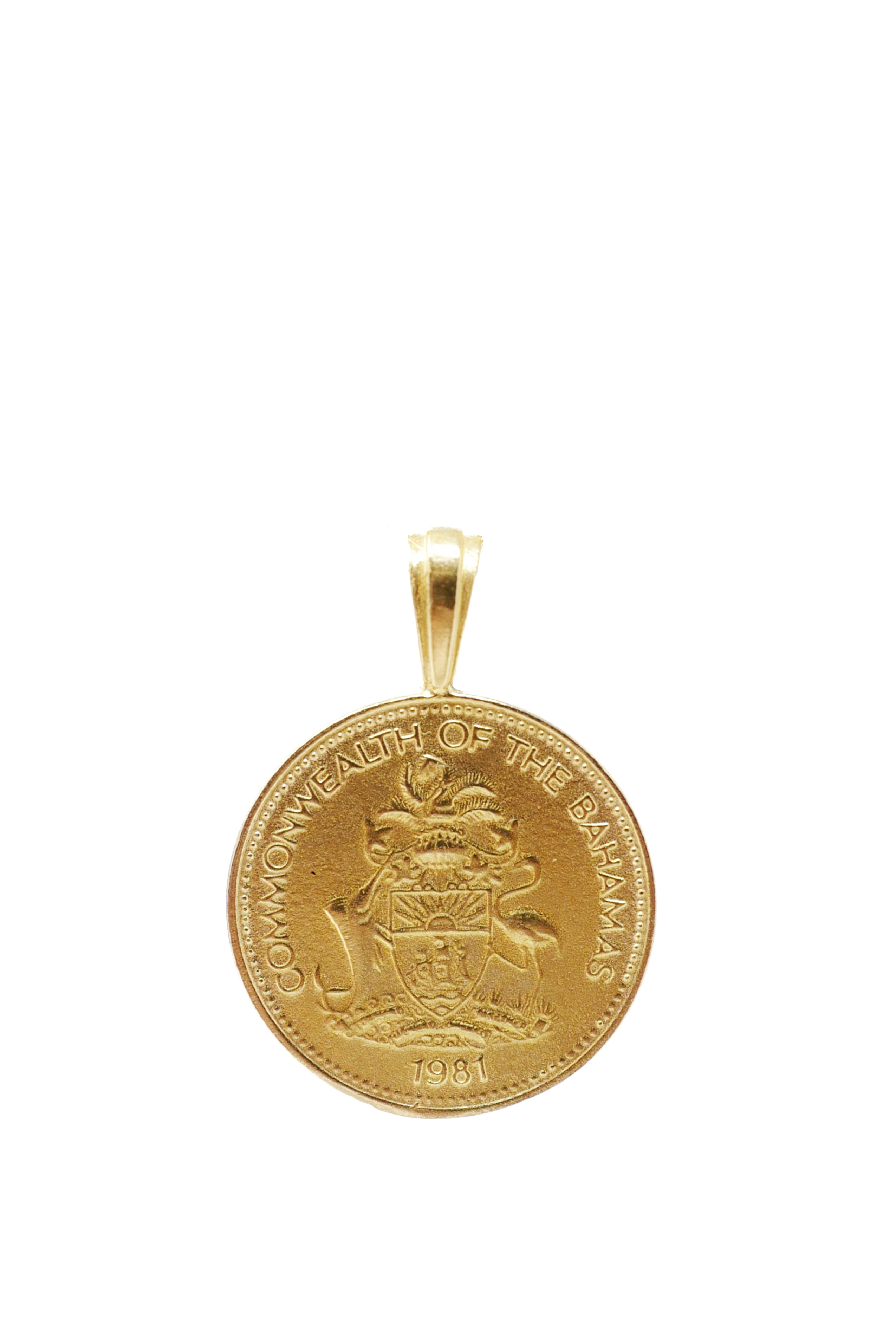 The BAHAMAS Pineapple Coin Pendant – omiwoods