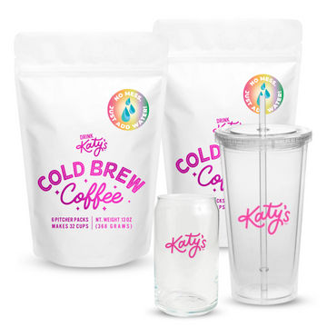 Drink Katys Cold Brew Coffee Packs, 6 Large Ready to Brew Filter Pitcher Bags, Proudly Handcrafted & Woman-Owned (Makes 32 Cups)