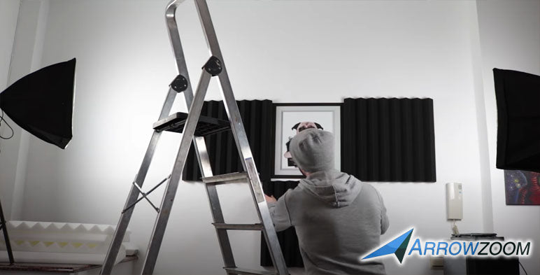 Install the acoustic foam to your desired location in your room.