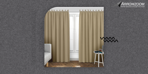 Sound-absorbing curtains