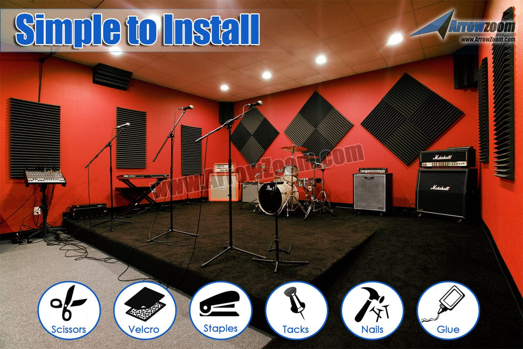 Mod Resonate Tak for din hjælp New 1 Pc Hemisphere Grid Type Acoustic Panel Sound Absorption Studio Soundproof  Foam KK1040 | Arrowzoom Acoustics