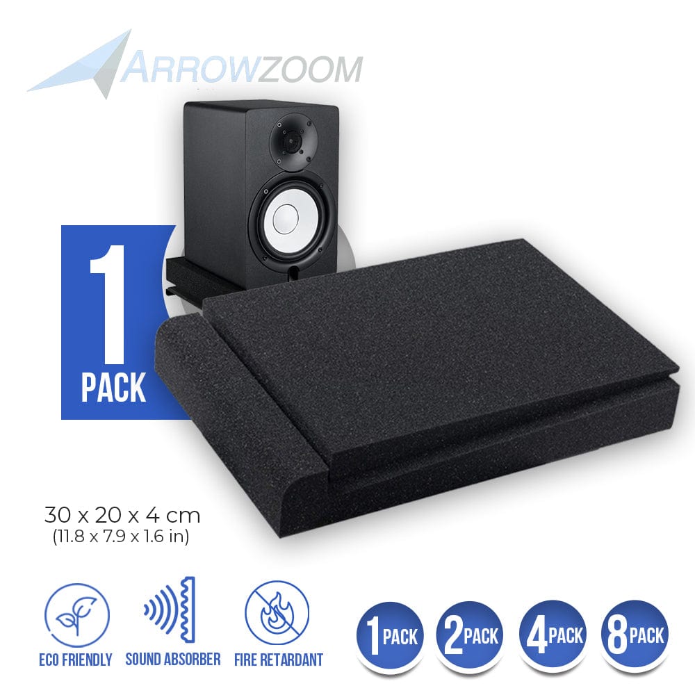 roterend Stemmen Bezem Arrowzoom Sound Deadening Speaker Riser Foam - Studio Monitor Pad - KK1108  | Arrowzoom Acoustics
