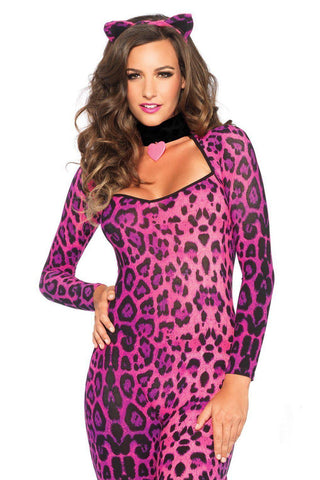 Leg Avenue 3PC.Pretty Pink Pussycat catsuit