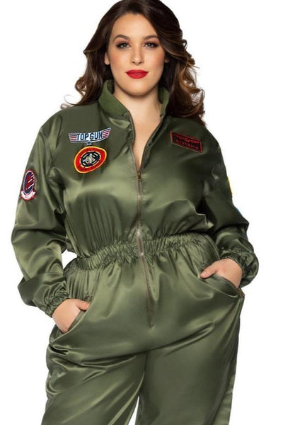 mikrofon Ansøgning farvel Plus Size Top Gun Costume Flight Suit | Leg Avenue | Sexyshoes.com | Free  Shipping Over $79 | SEXYSHOES.COM