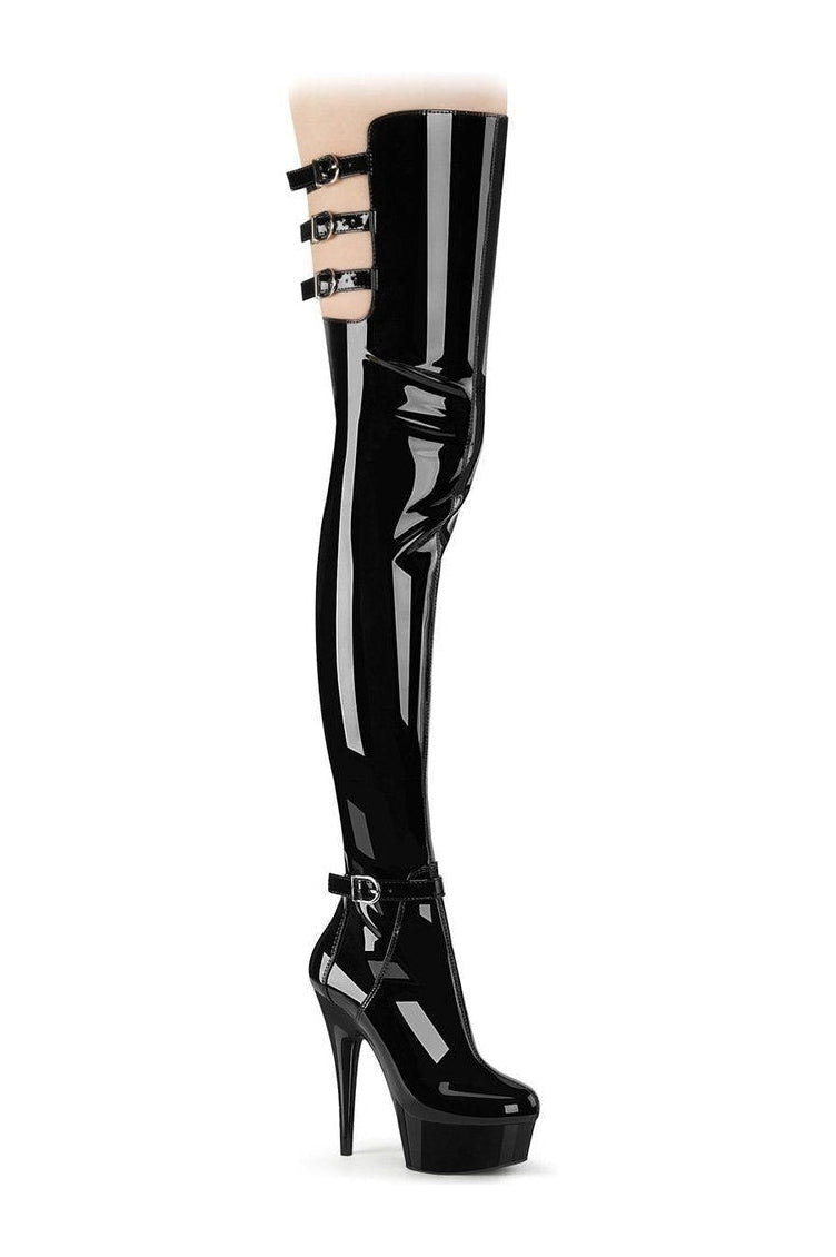 latex crotch boots