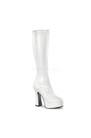 ELECTRA-2000Z Platform Boot  | White Faux Leather