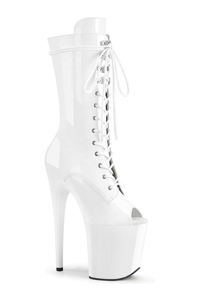 white stripper boots