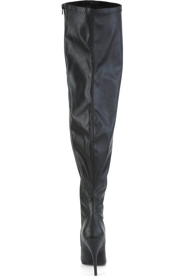 thigh high boots plus size black