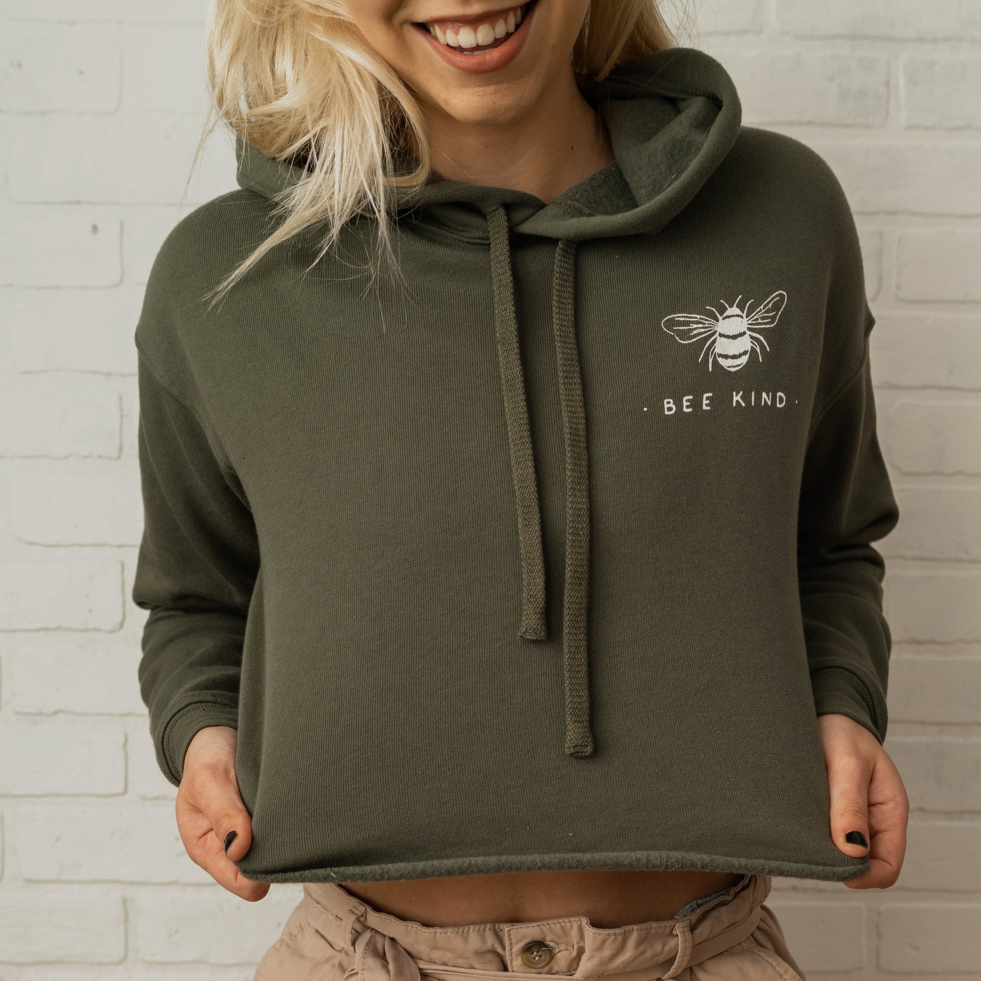 athletic cropped hoodie