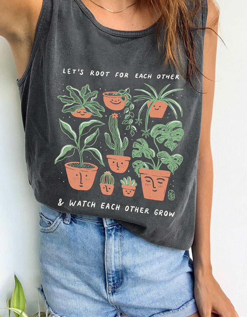 Bloom Where You Are Planted Beach Tank