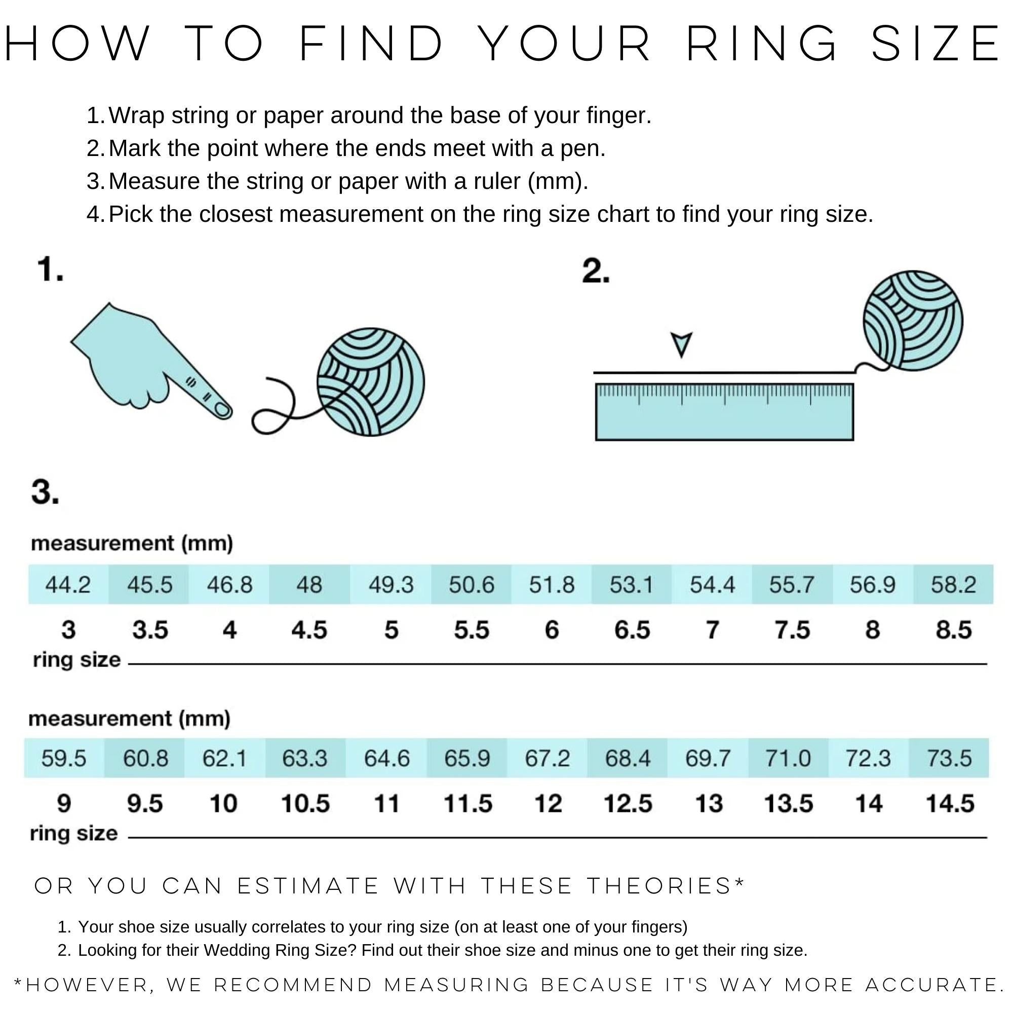 PIYOGA Ring Sizer Chart