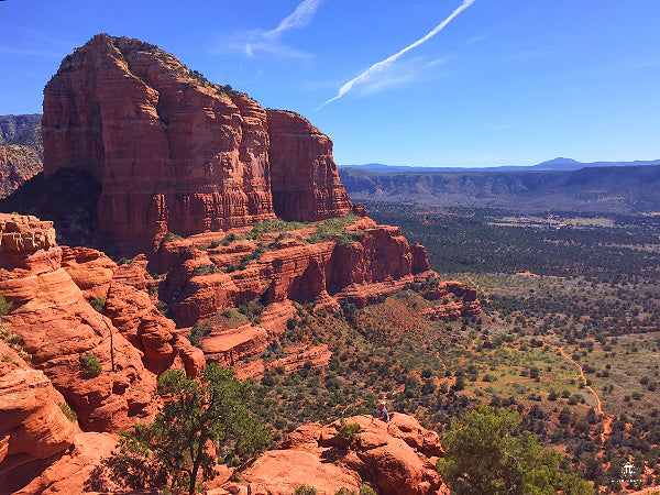 Vortex Jumper the top of Bell Rock Sedona Yoga Festival SYF 2017 PIYOGA Pi Yoga Pants  Sedona Arizona Spiritual Vortex Where to Hike in Sedona Bell Rock