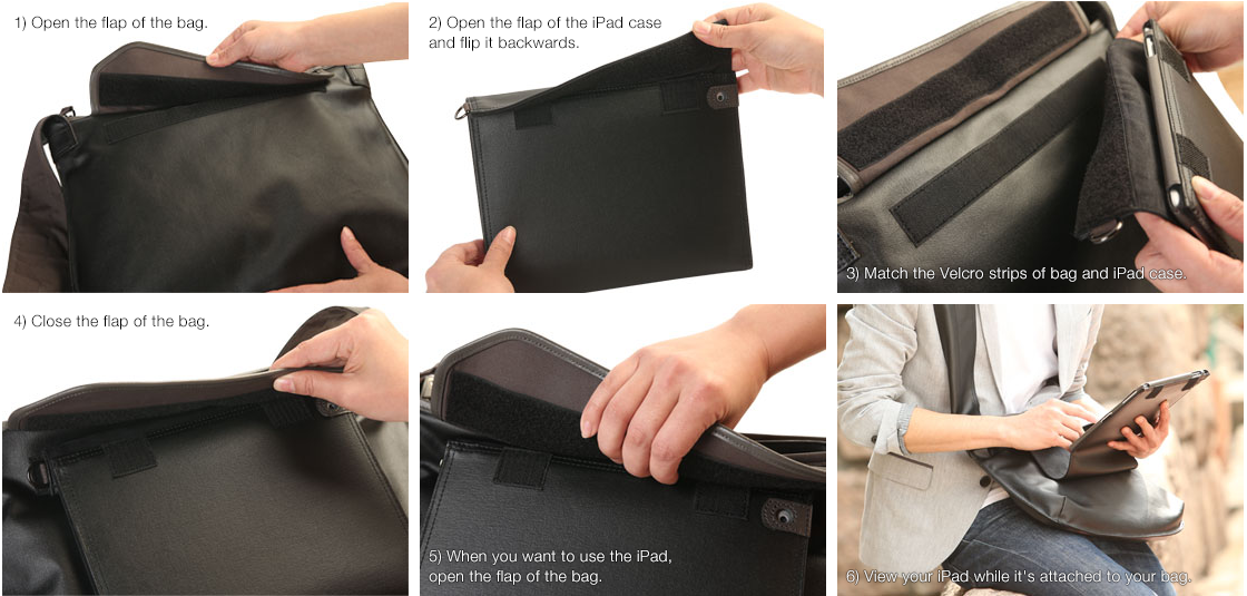 How to attach the iPad case
