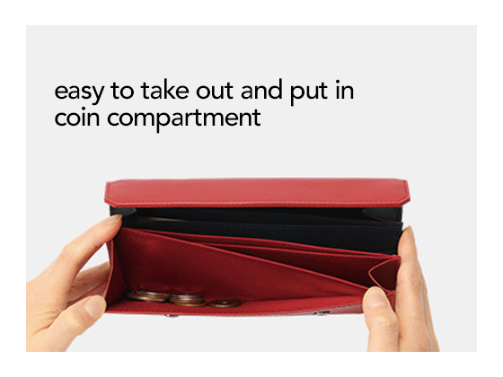 easy to take out and put in coin compartment