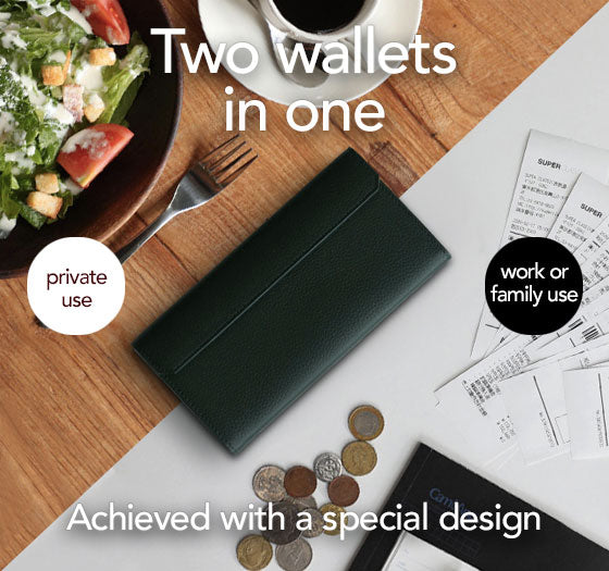 Twin Wallet - Two wallets in one - achieved with a special design