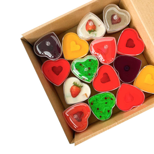 Mini Heart Gift Box Jelly Cheesecake TheJellyHearts