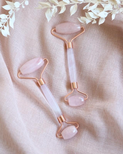 rose quartz face roller