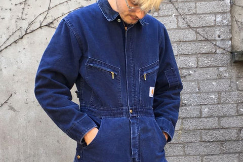 vintage denim overalls