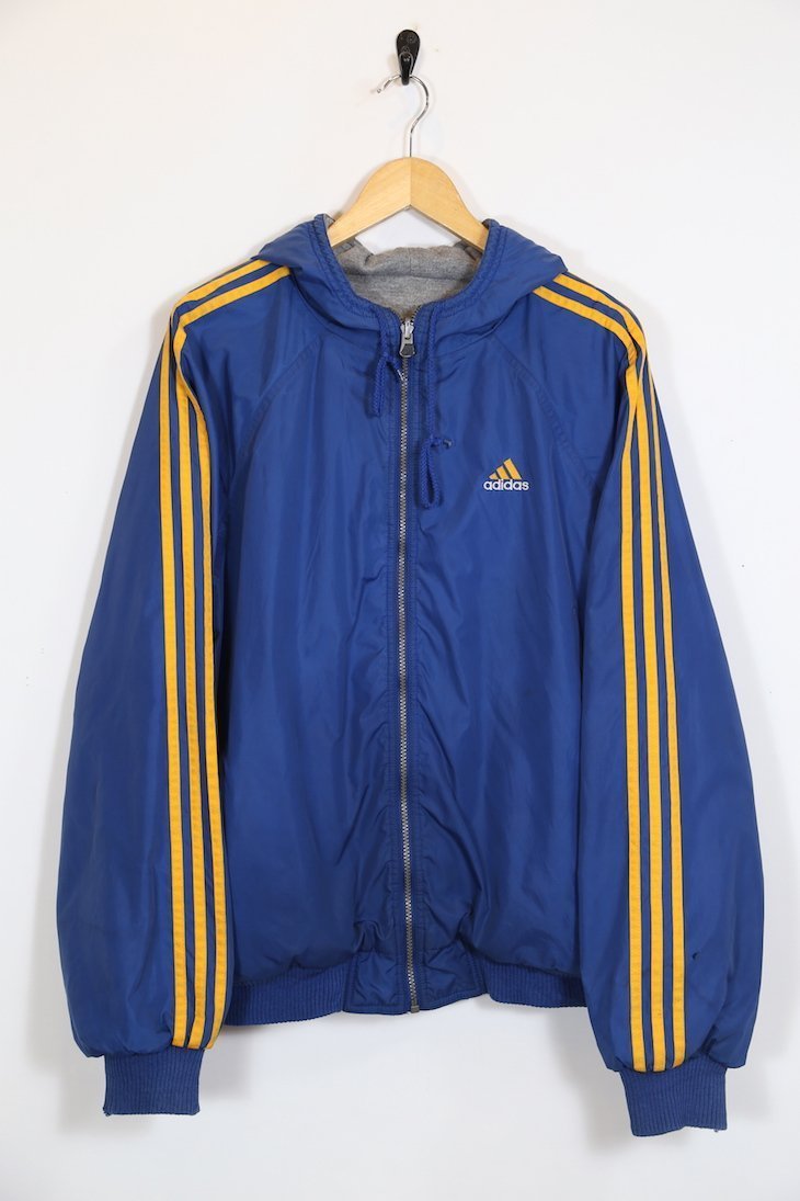 adidas men's reversible hooded jacket