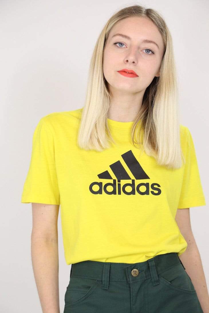 yellow adidas t shirt