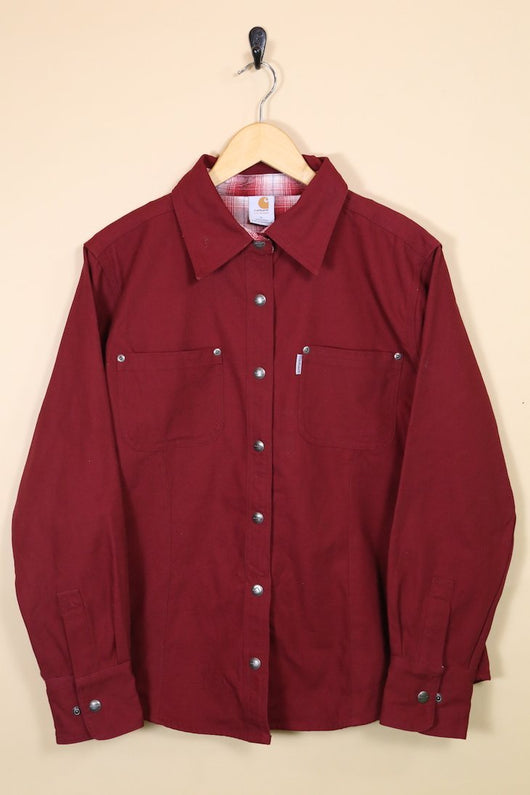 red carhartt shirt