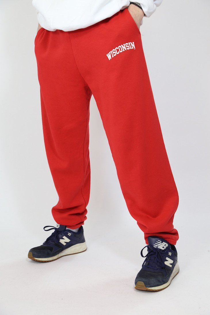 champion track pants red