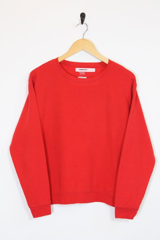 plain red sweatshirt womens